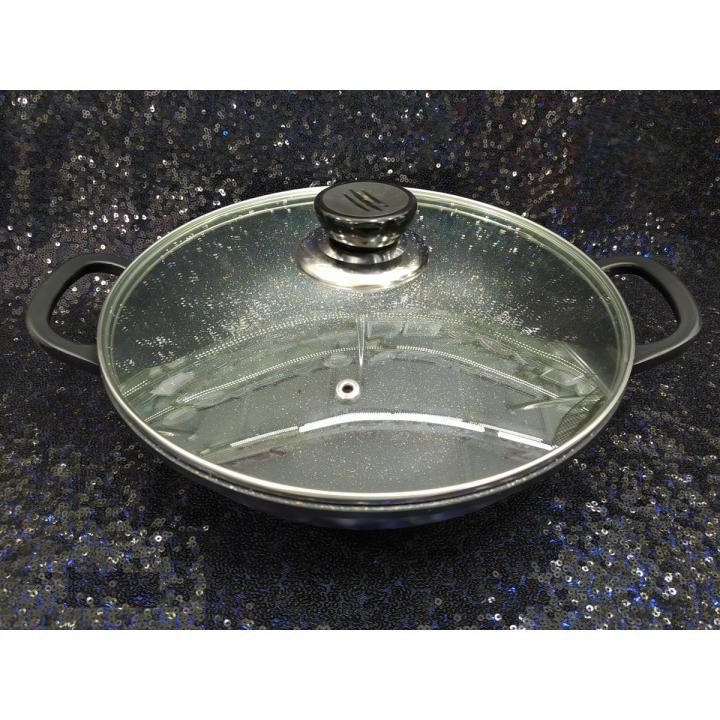 1 Piece Strong And Durable Marble Coating Non Stick Induction Bottom Cookware Korai With Lid 28cm