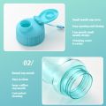 650ML Transparent Water Bottle Portable Sport Bottle for Drinking Kitchen Tools Water Bottles for School Gym Travel Girl and Boy.
