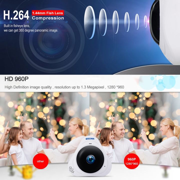 ESCAM%20Q8%20960P%20360%20Degrees%20Fisheye%20Lens%201.3MP%20WiFi%20IP%20Camera,%20Support%20Motion%20Detection%20/%20Night%20Vision,%20IR%20Distance:%205-10m,%20AU%20Plug%20-%20Image%207