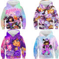 Kids Game Aphmau Hoodies Kawaii Girls Anime Sweatshirts Tops Children Cartoon 3D Hoodie Pullover Sweatshirt Spring Boys Outwear.