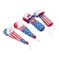 4th Of July Hanging Ornaments, Good Luck Blessings 4th Of July Patriotic Gnome for House.