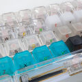 cmany comani non-engraved keycap word sticker transparent mechanical keyboard DIY blue, black, yellow, green, fog, white side engraved keycaps. 