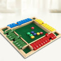 Number Family Game Safe Shut The Box Dice Wooden Game Board. 