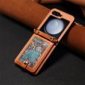 Crossbody Wallet Phone Case for Samsung Galaxy Z Flip 5 4 3 Flip5 Flip4 Flip3 5G RFID Blocking Cards Slot Lanyard Leather Cover. 