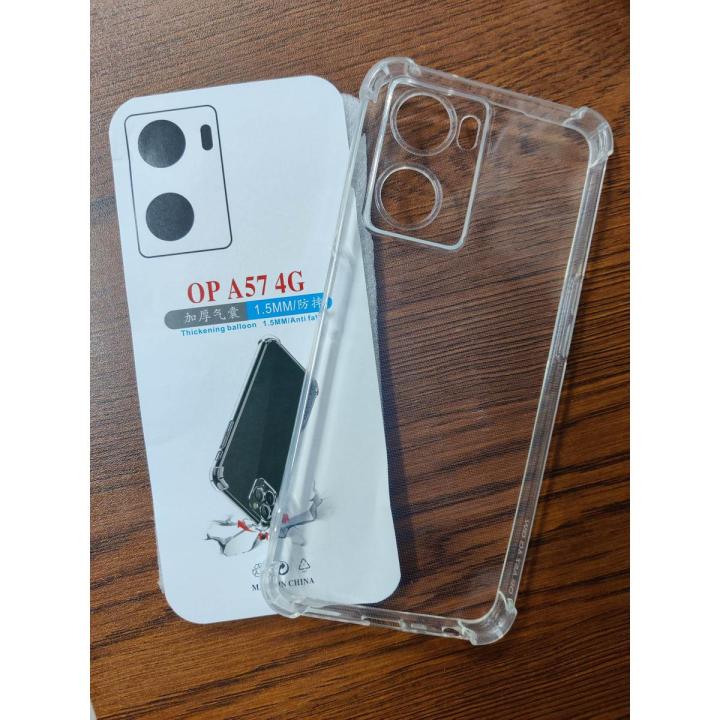for oppo A57 clear transparent back cover