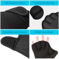 Neoprene Swimming Gloves Webbed Fitness Water Resistance Training Gloves with Adjustable Wrist Strap Diving Swim Training Mittens. 