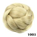 6 Colors Synthetic Hair Pieces Braided Chignon Black Brown Fake Hair Buns for Women Bun Cover Hairpieces Afro Scrunchies.