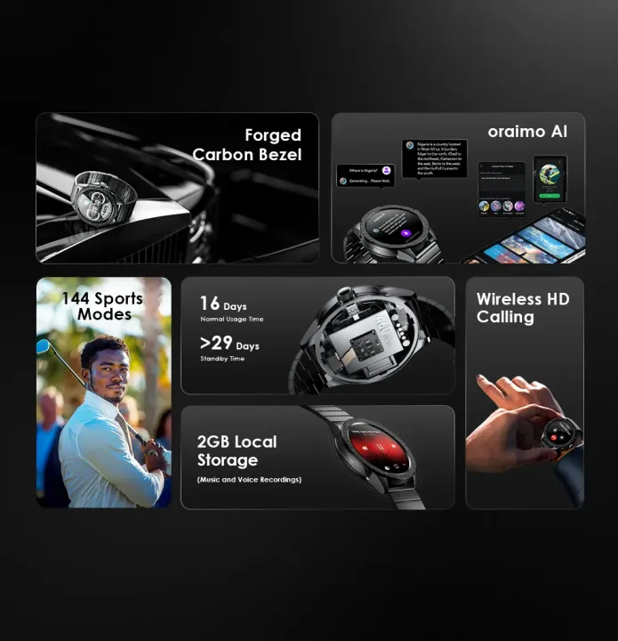 Oraimo%20Watch%20Pro%20NT%201.43inch%20AMOLED%20AI%20SmartWatch%20(OSW-850H)-%20Black%20-%20Image%203