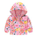 2021 Kids Clothes Boys Jackets Children Hooded Zipper Windbreaker Baby Print Coat Infant Waterproof Hoodies for Girls JYF.