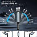 Car Charger 120W 4 IN 1 Retractable Car Charger.