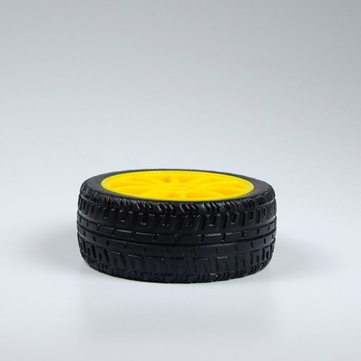 65Mm%20Rubber%20Wheels%20For%20Robotics%20With%20Yellow%20Frame%20And%20Black%20Tire%20(2%20Pieces)%20-%20Power%20Bank%20Circuit%20-%20Image%204