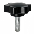Torx Handle Screw Plastic Star Bolt Handle Screw Plastic Knob 4mmx9.8mm. 