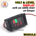 Battery Charge Level Indicator 12V 24V 36V 48V 60V 72V Lithium Battery Capacity Meter Tester With LED Voltmeter for Cars Motorcycles Etc.