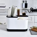 Multifunctional Knife Rack Storage Rack Knife Fork Spoon Rack Black.