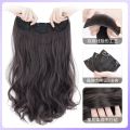 Wig for Women Wig Set Long Three-Piece Large Wavy Net Red Artificial Hair Hair Extension Long Curly Hair Long Straight Hair Hair Extension.