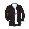 Navy Blue Cotton Long Sleeve Casual Shirt For Men. 