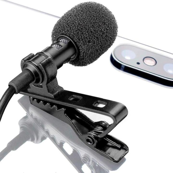 U-1 Microphone 3.5mm Jack Tie Clip-on Lapel Microphone for Mobile Phone