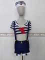 Halloween Carnival Party Navy Sailor Costume Stage Performance Sea Soldier Cosplay Dress.