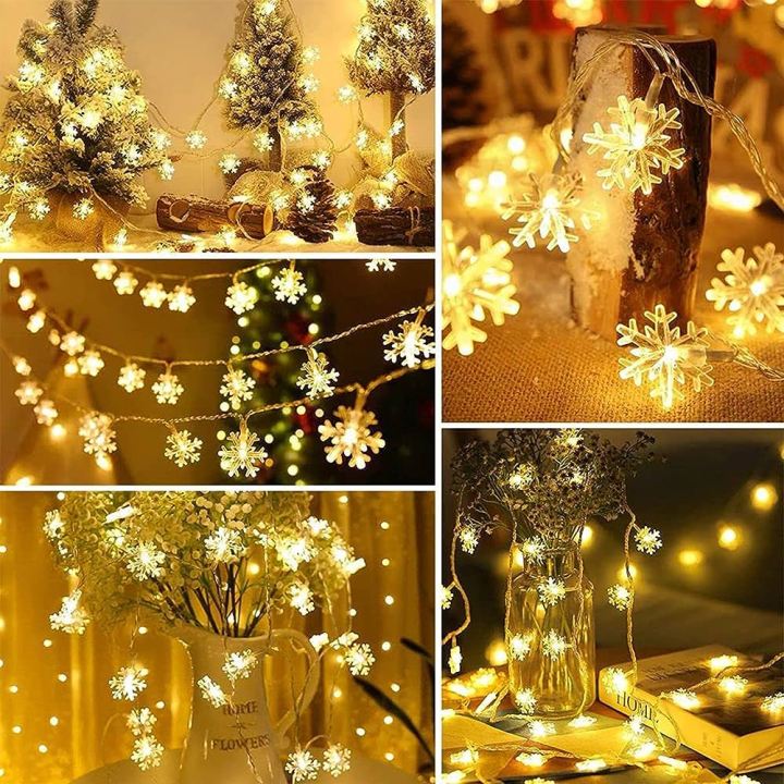 28 Led Star Shape String Led Fairy Light - Warm White