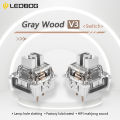 LEOBOG Gray Wood V3 Switch Linear Gray Switches for Custom Mechanical Keyboard 3Pin DIY Gaming Keyboard MX RGB Hot Swap Switch.