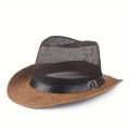 Hats for Men Middle-aged and Elderly Summer Linen Sun Hat Small Top Hat Sun Block Hat Outdoor Straw Hat.