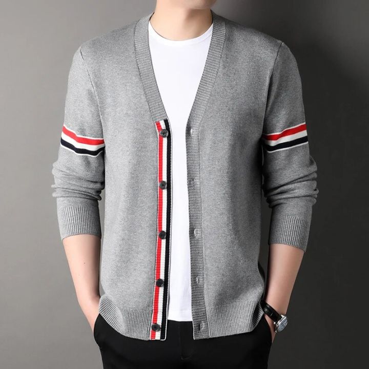 Luxury%20TB%20Fashion%20Brand%20High%20Quality%20Sweaters%20Men%20Slim%20Fit%20V-Neck%20Striped%20Cardigans%204%20Bar%20Clothing%20Cotton%20Casual%20Coat%20Males%20-%20Image%203