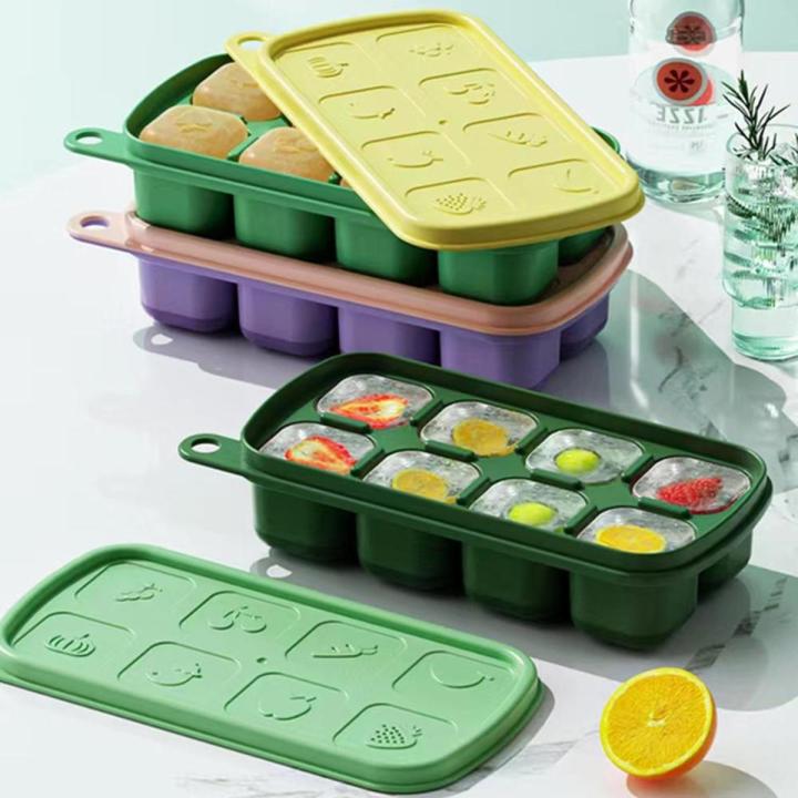 8%20Grid%20Ice%20Cube%20Molds%20Silicone%20Fruit%20Pattern%20Ice%20Cube%20Freezer%20Tray%20With%20Lid%20Ice%20Maker%20Home%20Bars%20Drinks%20Cocktails%20Accessories%20-%20Image%202