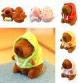 with Wings Plush Toy Hoodie Capybara Anime Fluffty Toy Cute Small Size Simulation Doll for Child Gift.
