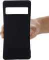 Euro Cover for Google Pixel 6/6A/7/7 Pro/6 Pro , Soft Protective Liquid Silicone Case -Black.