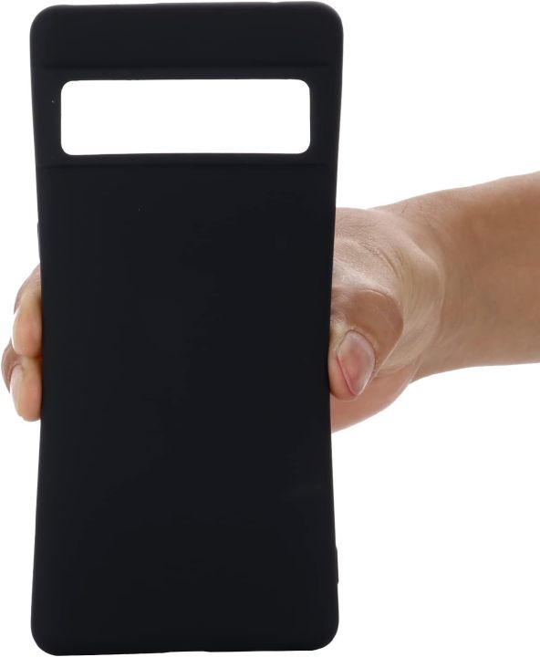 Euro%20Cover%20for%20Google%20Pixel%206/6A/7/7%20Pro/6%20Pro%20,%20Soft%20Protective%20Liquid%20Silicone%20Case%20-Black%20-%20Image%207