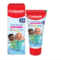 Colgate Kids Cocomelon Toothpaste for 2-5 Years - 80gm, 50% Lesser Abrasive Tooth Paste Formula for Cavity Protection of Milk Teeth (Strawberry Flavour). 