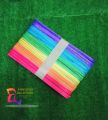 Crafts Coloured Wooden Ice Cream Sticks (50 Pieces Big Size ).