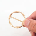 Corner Hem Waist Knotted Brooches Round Metal Hijab Silk Scarf Ring Clip Button Shirt T-shirt Fixed Holder Shawl Buckle. 