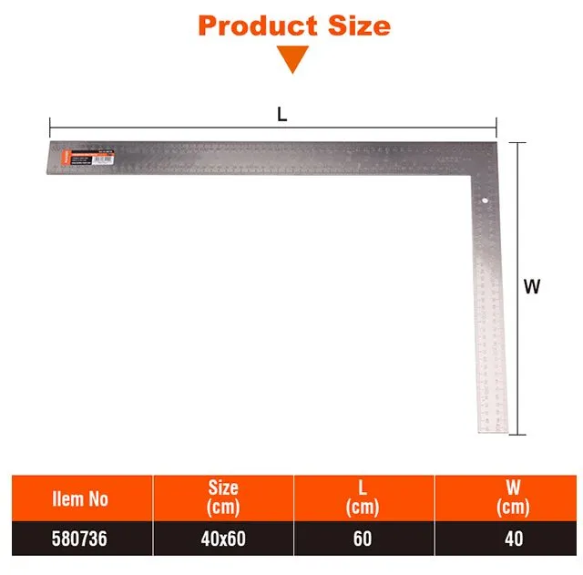 Harden%2040x60cm%20Stainless%20steel%20Universal%20Angle%20square%20ruler%20with%20metric%20and%20inch%20scale%20Professional%20Steel%20Carpenter%20580736%20-%20Image%203