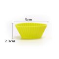6Pcs Baking Cup Liner Molds Round Shape Silicone /Aluminium Cupcake Mold Maker Tray Diy Cake Decorating Tools. 