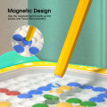 HelloKimi Kids Learning Toys Magnetic Drawing Board Doodle Board Kids Educational Toy Creative Parent-child Interactive Games Toy with Magnetic Pen and Learning Cards for Boys Girls 3 4 5 6 Years Old.