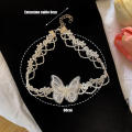Lace Flowers lace necklace choker Elegant 30cm+9cm Good quality embroidery accessory Fashion romantic design for Party accessory Wedding jewelry Casual wear. 