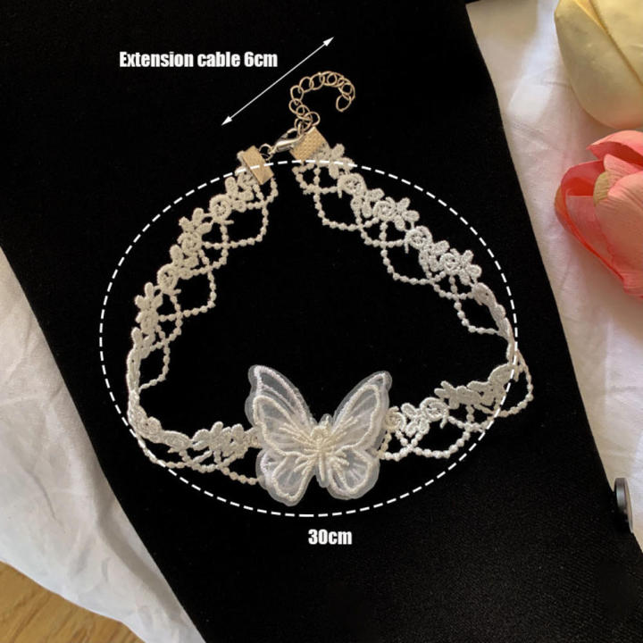 Lace Flowers lace necklace choker Elegant 30cm+9cm Good quality embroidery accessory Fashion romantic design for Party accessory Wedding jewelry Casual wear