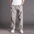 Thoshine Brand Spring Autumn Men Casual Cargo Pants 95% Cotton Multiple ckets Male Thin Trousers Loose Plus Size Oversize.