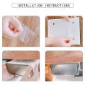 Under Desk Drawer Organizer Self-Adhesive Storage Box White.