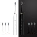 Rechargable High Quality USB 6 Modes Sonic Electric Toothbrush - PINK. 
