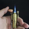Bullet Shaped Refillable Metal Butane Gas Lighters. 