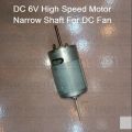 Charger Fan DC Motor DC 6V Heavy Duty Narrow Shaft Copper Magnetic Motor For DC Charger Fan Powerpoints Switches & Savers. 