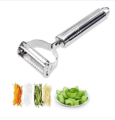 Vegetable Cutter and Peeler Stainless Steel Peeler Fruit Spud Speed Slicer Cutter silver -peeler.