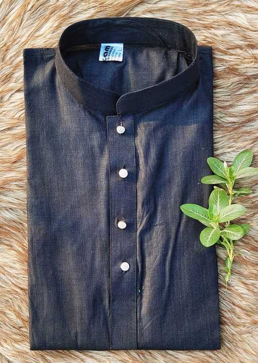 Khadi%20Cotton%20Semi%20Long%20Panjabi%20for%20Menz%20Fashion%20-%20Image%204