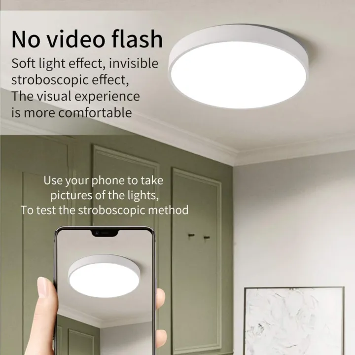 LED%20Ceiling%20Light%20Round%20Ultra%20Slim%2024%20W%20Diameter%2030%20x%204%20cm%20Warm%20White%203000%20K%20Lamp%20for%20Living%20Room%20Bedroom%20Office%20Kitchen%20Office%20(White)%20-%20Image%204