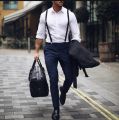Black Colour Suspender For Men - Belt For Men.