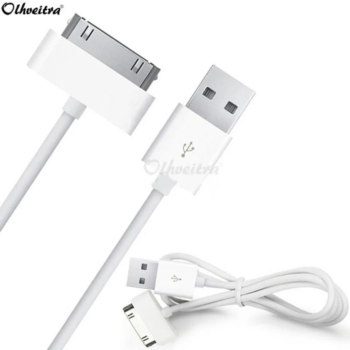 30 Pin USB Cable For Apple iPhone 4 S 4s 3G 3GS iPad 1 2 3 iPod Nano Touch Phone Charging Cord Data Cable Wire Charger Adapter