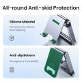 UGREEN Cell Phone Stand Adjustable Aluminum Mobile Phone Holder for Desk Compatible for iPhone 12 Pro Max 11 X SE XS XR 8 Plus 6 7 6S, Samsung Galaxy Note20 S20 S10 S9 S8 S7 Smartphone Foldable. 