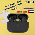 AirPods Pro 2nd gen Made in Dubai premium Mate Black Edition Dubai wireless Earbuds (Best Quality ).